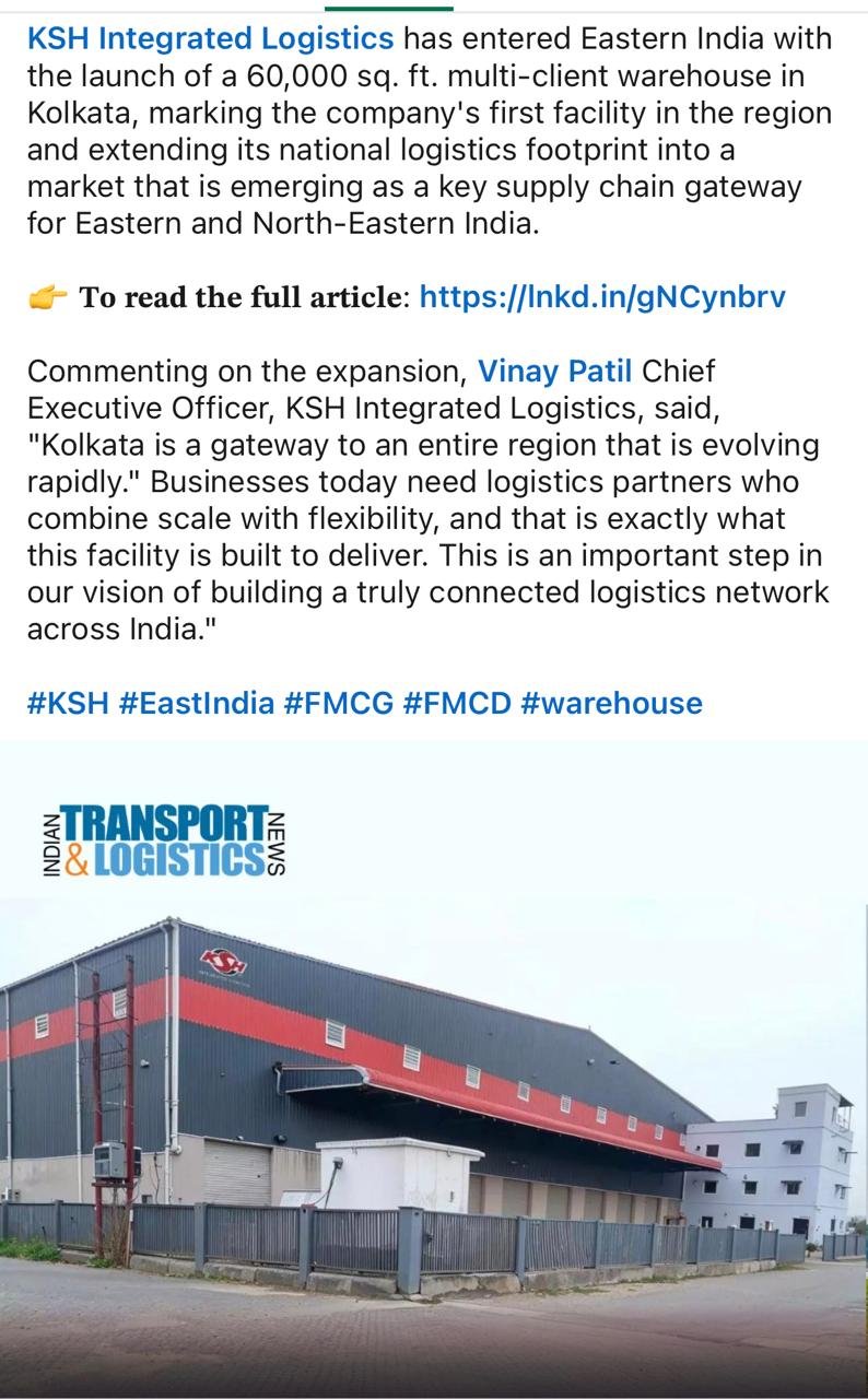 Press Release: Indian Transport and Logistics News